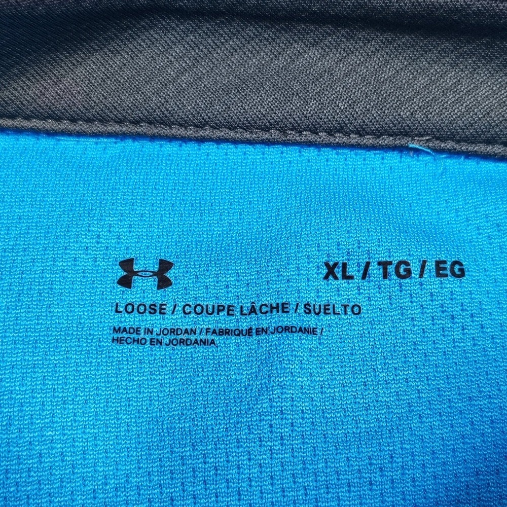 Under Armour Mens XL Performance Polo 2.0 Blue Short Sleeve Golf Shirt - Picture 4 of 10